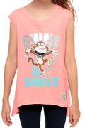 Shine And Smile | Muscle Top - Coral