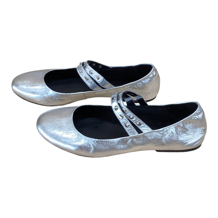 Shoes Designer By Rebecca Minkoff In Silver, Size:8