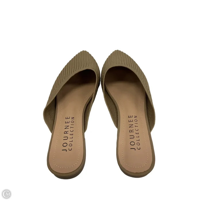 Shoes Flats By Journee In Beige, Size: 6
