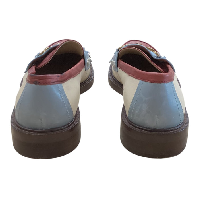 Shoes Flats By Sam Edelman In Blue & Red, Size:7.5