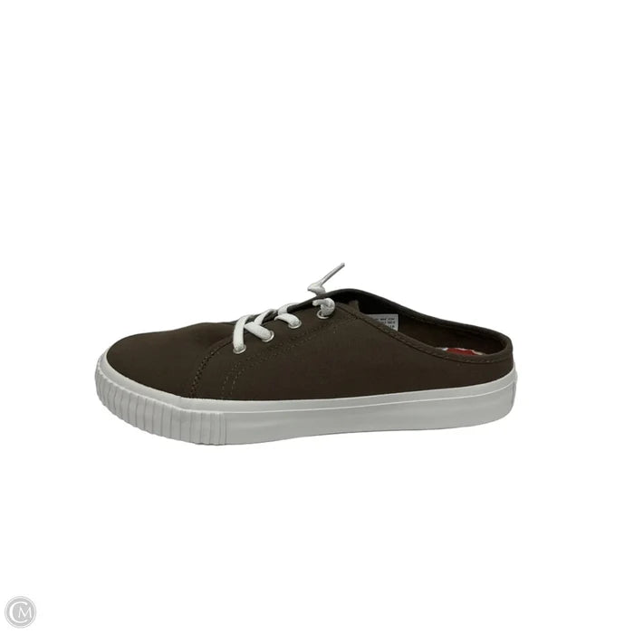 Shoes Flats By Timberland In Brown & White, Size: 8