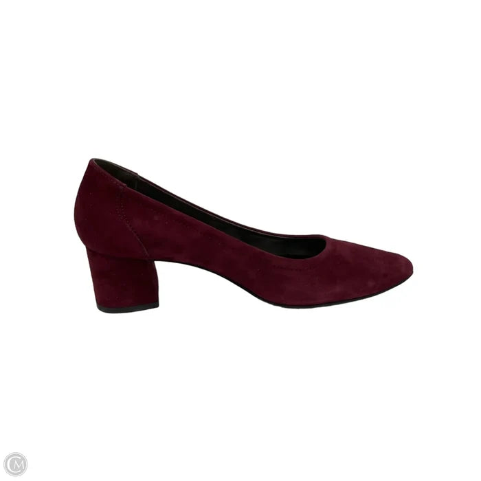 Shoes Heels Block By Paul Green In Maroon, Size: 7.5