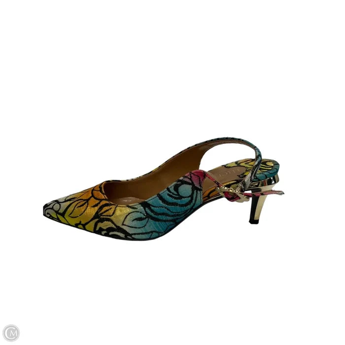 Shoes Heels Kitten By Cmc In Multi-colored, Size: 7.5