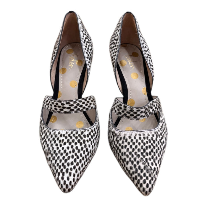 Shoes Heels Stiletto By Boden In Animal Print, Size:8.5