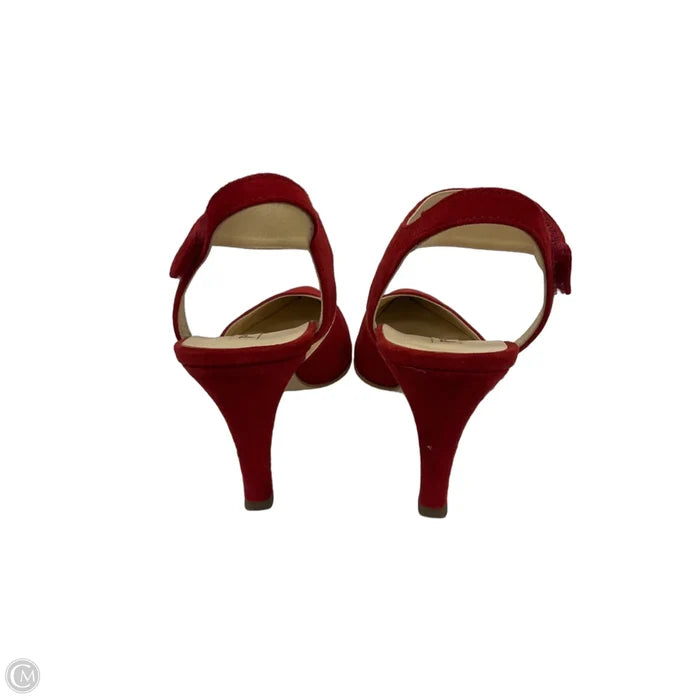 Shoes Heels Stiletto By Paul Green In Red & Tan, Size: 5