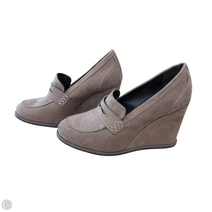 Shoes Heels Wedge By Route 66 In Brown, Size: 8