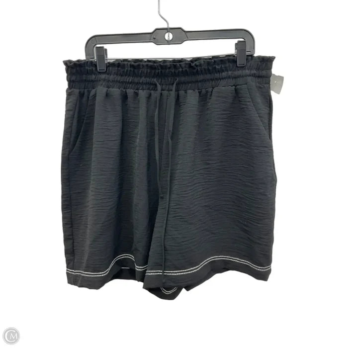 Shorts By Adrianna Papell In Black, Size: Xl