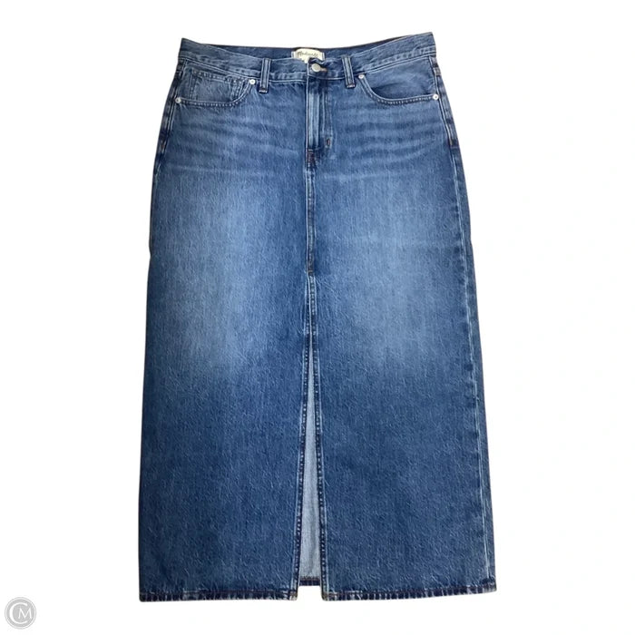 Skirt Maxi By Madewell In Blue Denim, Size: 6