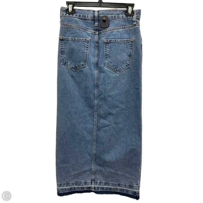 Skirt Maxi By Mng In Blue Denim, Size: 4