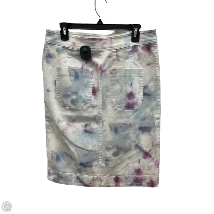 Skirt Midi By Anthropologie In Tie Dye Print, Size: L