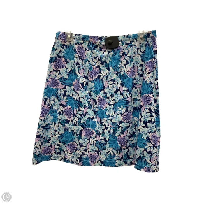 Skirt Midi By J. Jill In Blue & Purple, Size: S