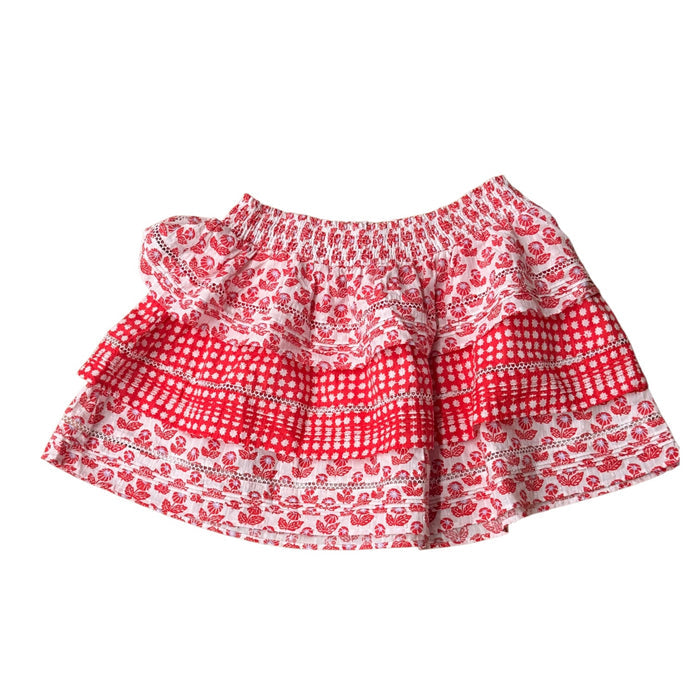 Skirt Mini & Short By Roller Rabbit In Floral Print, Size:Xl