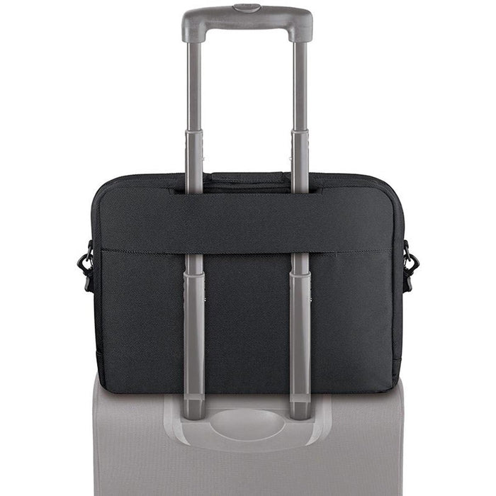 Solo New York Chrysler Briefcase - Rearview Trolley strap