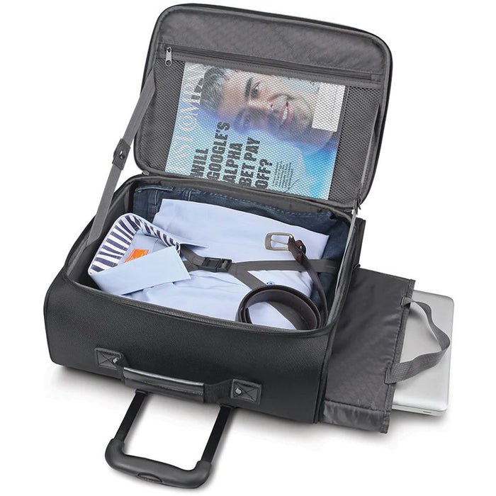 Solo New York Columbus Rolling Overnighter Case - inside