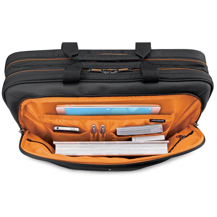 Solo New York Focus Briefcase - Front Compartment Packed