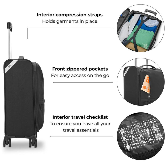 Solo New York Re-Treat Carry On Spinner - highlights