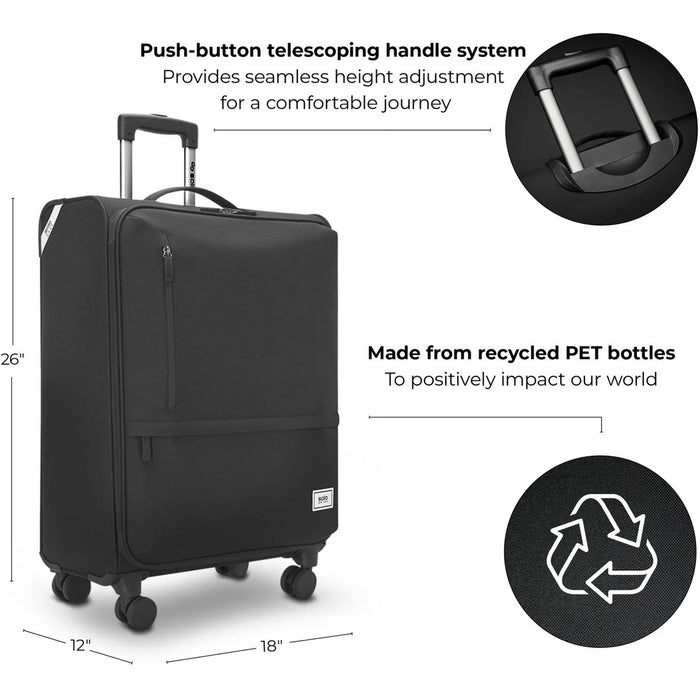 Solo New York Re-Treat Check-In Spinner - specs continued