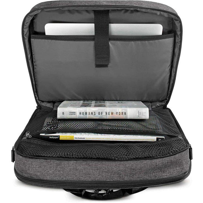 Solo New York Voyage TSA Briefcase - Interior Laptop Packed