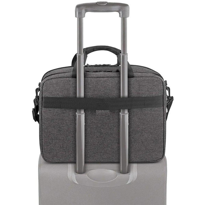 Solo New York Voyage TSA Briefcase - Rearview Trolley Strap