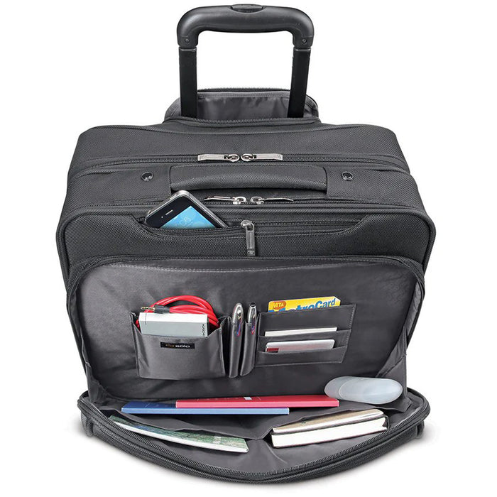 Solo New York West Side Rolling Overnighter Case - front organizer pocket