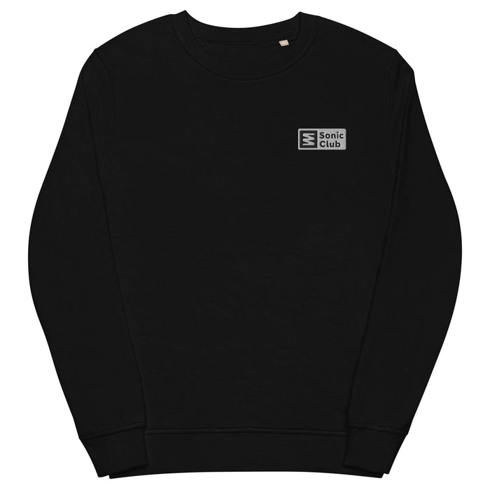 Sonic Club Unisex organic sweatshirt Headphones.com Black S