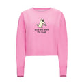Stop and Smell the Rosé Cropped Crewneck Sweatshirt