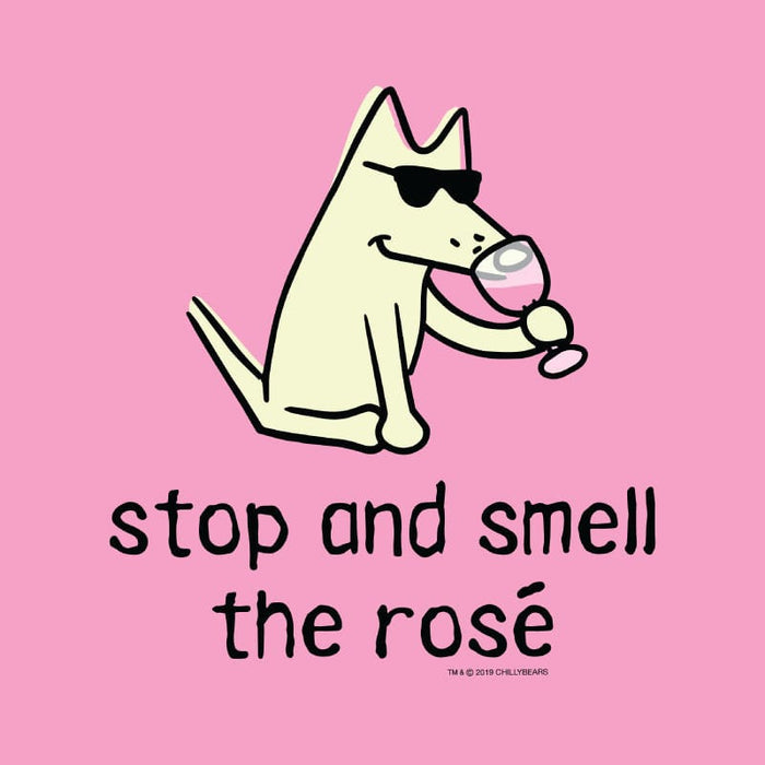 Stop and Smell the Rosé Cropped Crewneck Sweatshirt
