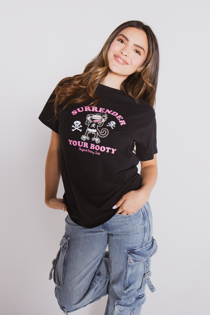 Surrender - Bobby Jack Boyfriend T-Shirt -Black