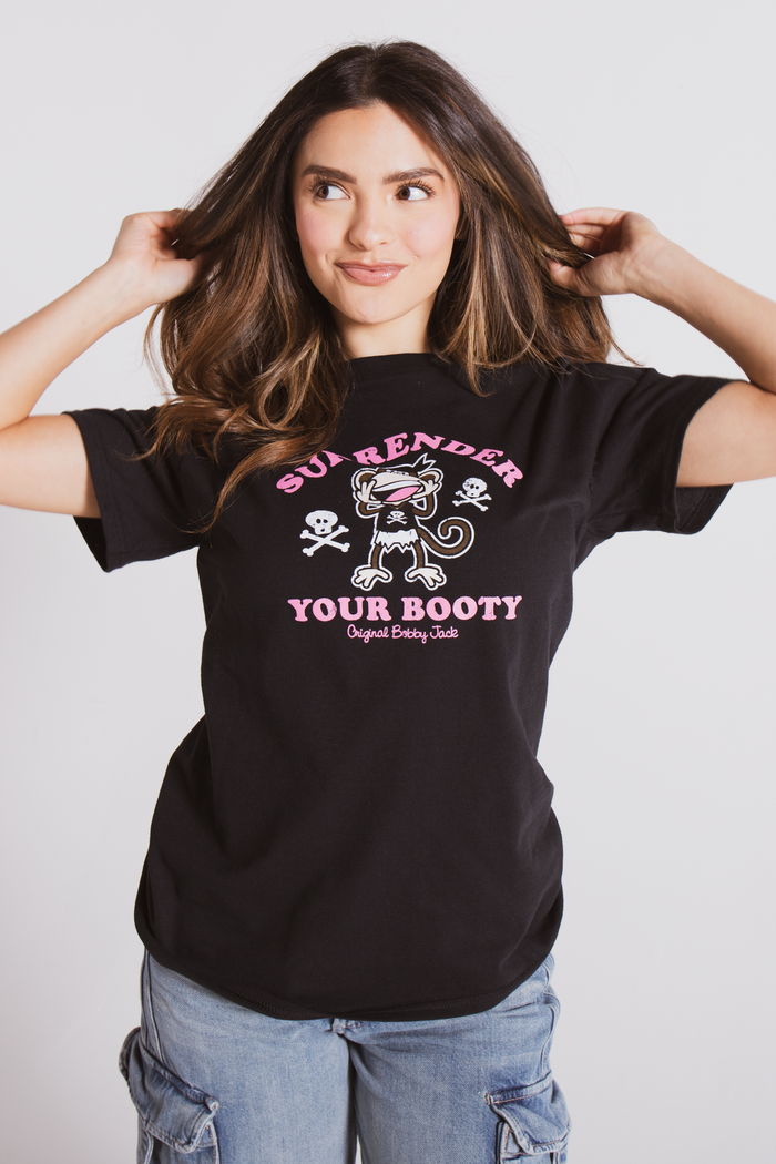 Surrender - Bobby Jack Boyfriend T-Shirt -Black
