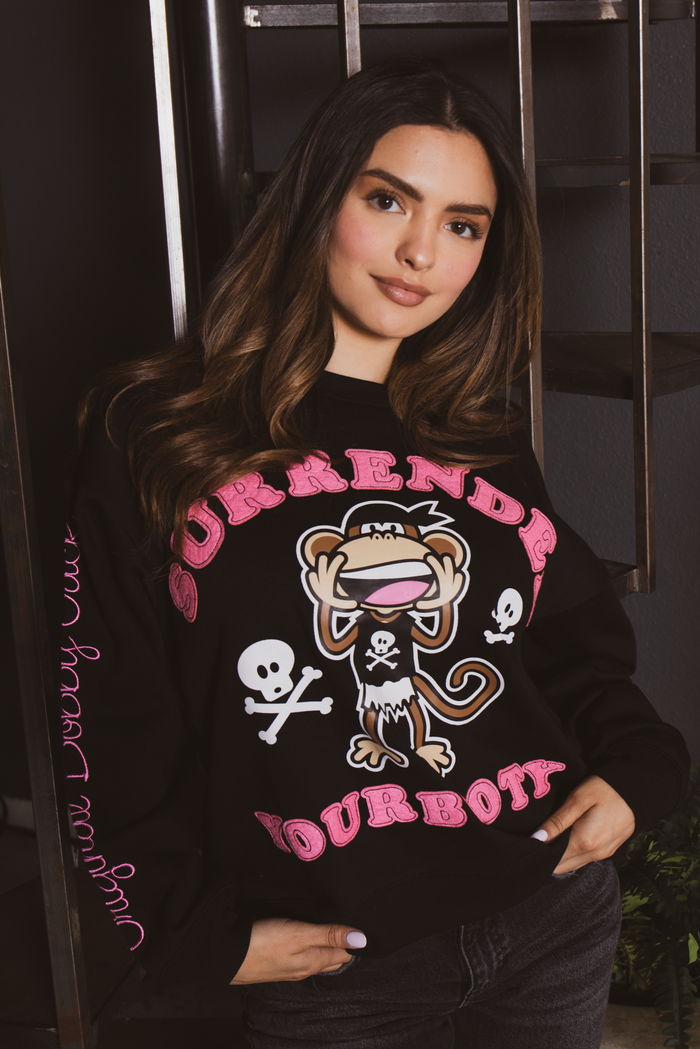 Surrender - Bobby Jack Oversized Premium Sweatshirt - Black