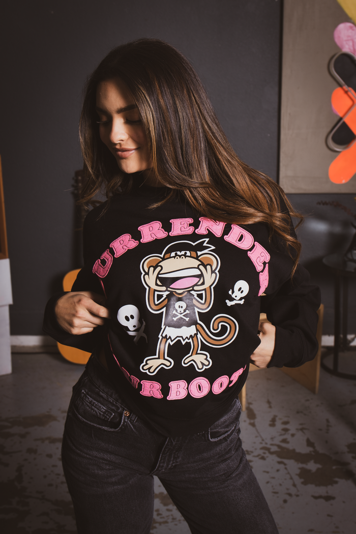 Surrender - Bobby Jack Oversized Premium Sweatshirt - Black