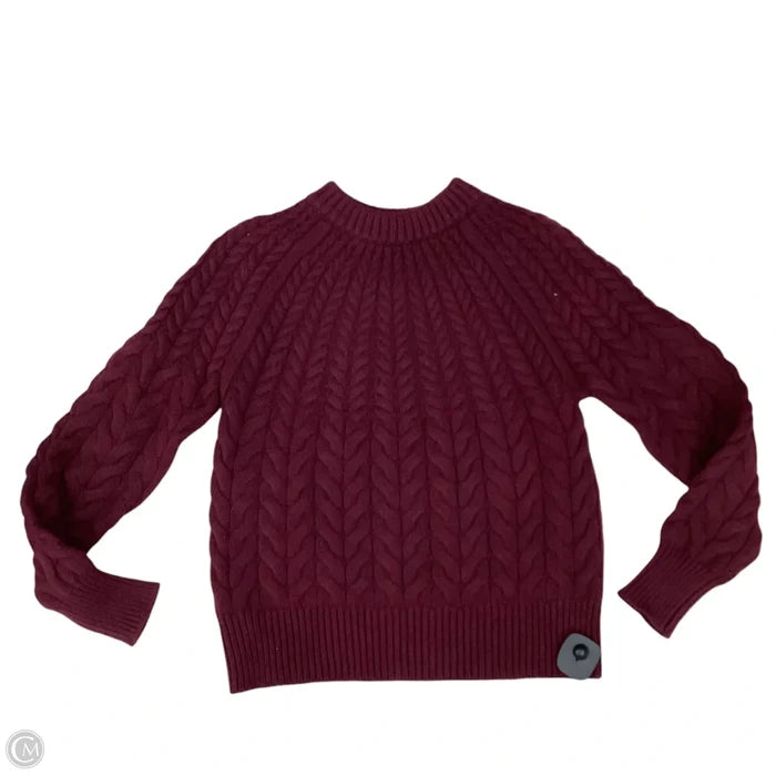 Sweater By Ann Taylor In Maroon, Size: S
