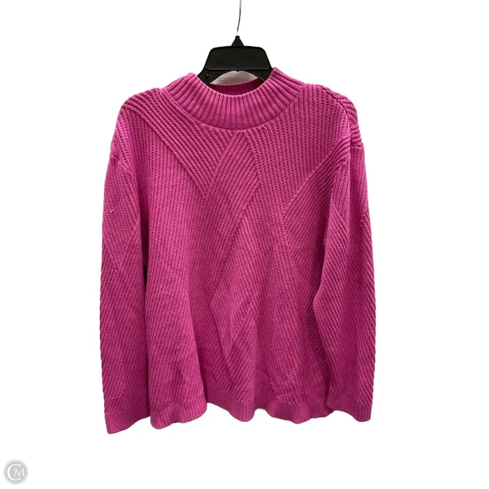 Sweater By Ophelia Roe In Pink, Size: 1x