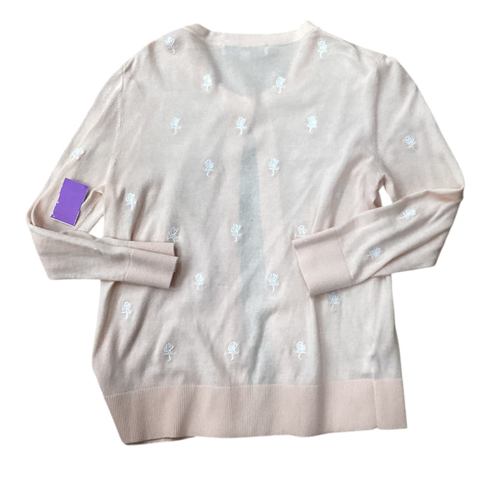 Sweater Cardigan By Loft In Peach, Size: Xs
