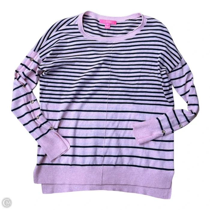 Sweater Designer By Lilly Pulitzer In Blue & Pink, Size: S