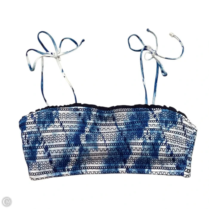 Swimsuit Top By Clothes Mentor In Blue, Size: L