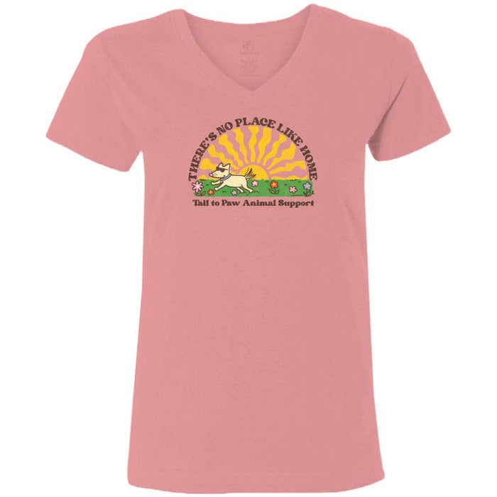 Tail to Paw Animal Support - Ladies T-Shirt V-Neck