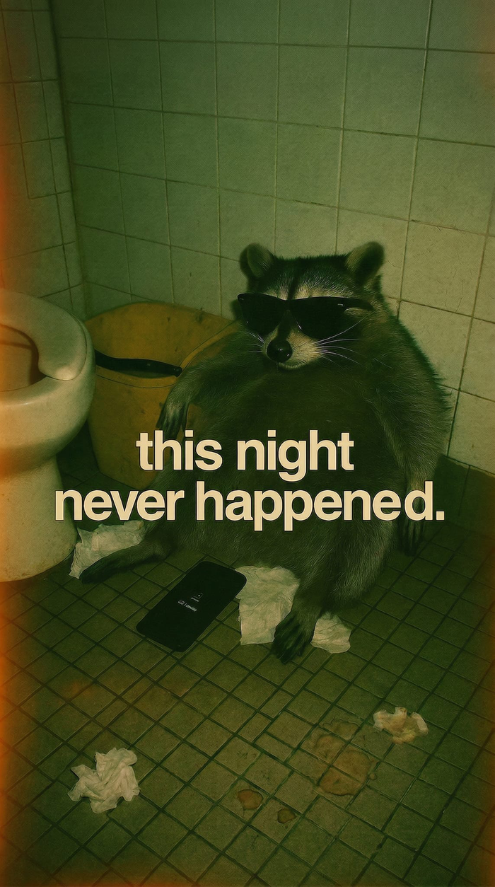 This Night Never Happened Raccoon T-Shirt
