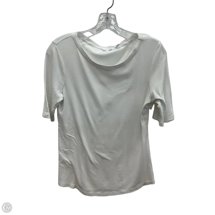 Top 3/4 Sleeve Basic By Sigrid Olsen In White, Size: M