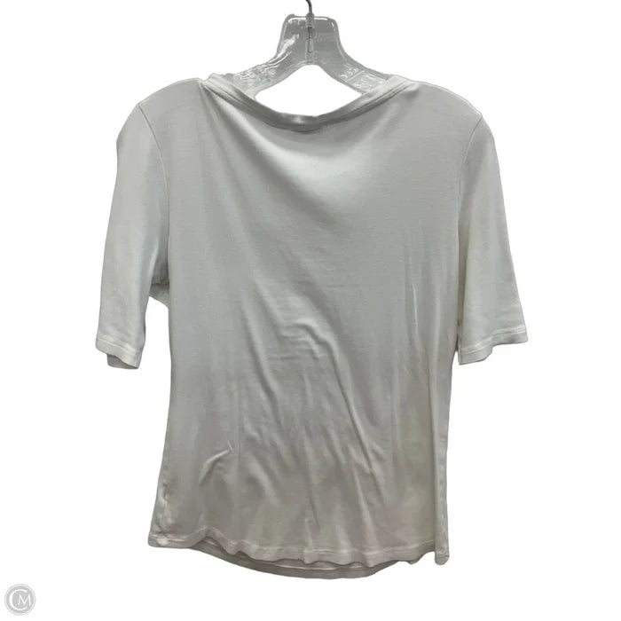 Top 3/4 Sleeve Basic By Sigrid Olsen In White, Size: M