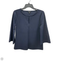 Top 3/4 Sleeve By Ann Taylor In Navy, Size: S