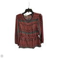 Top 3/4 Sleeve By Bcbgmaxazria In Blue & Orange, Size: S