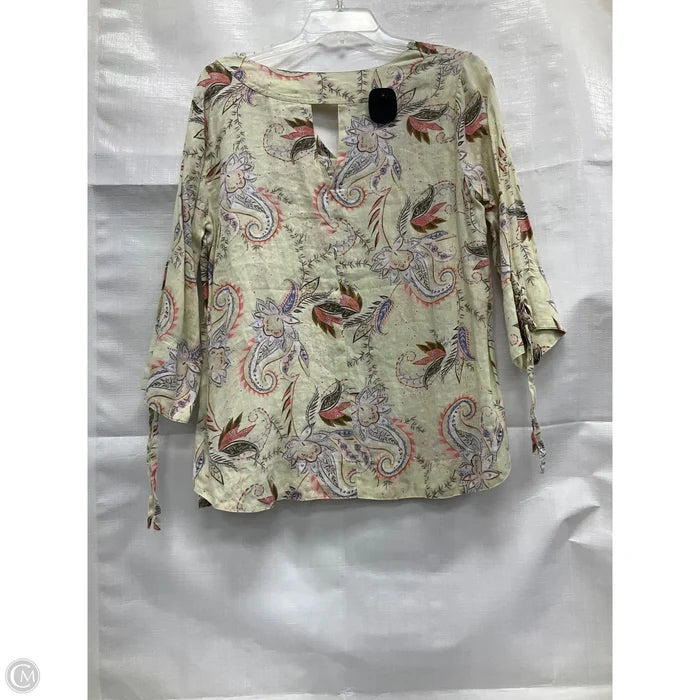 Top 3/4 Sleeve By J.michelle In Green, Size: S