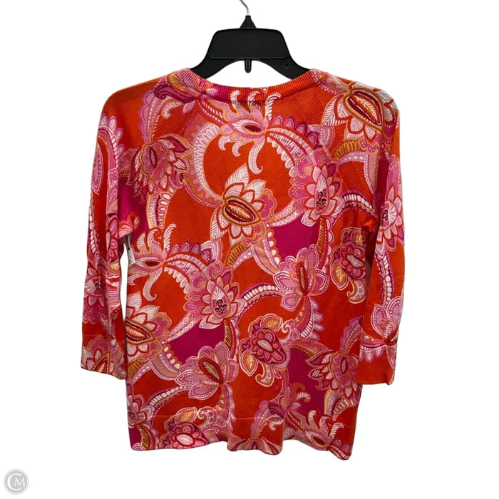 Top 3/4 Sleeve By Talbots In Pink, Size: Xs