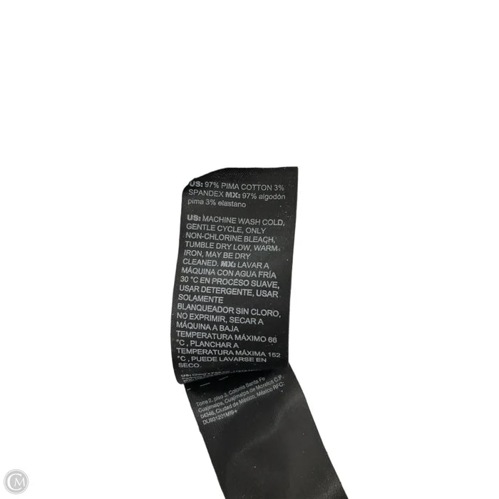 Top 3/4 Sleeve By White House Black Market In Black & White, Size: M