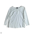 Top Long Sleeve Basic By Eileen Fisher In White, Size: Xl