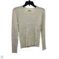Top Long Sleeve Basic By Nine West In Yellow, Size: M