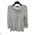 Top Long Sleeve By Adrianna Papell In Polkadot Pattern, Size: M