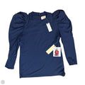Top Long Sleeve By Anthropologie In Navy, Size: M