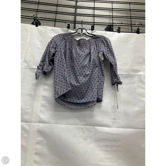 Top Long Sleeve By Aqua In Blue, Size: Xs